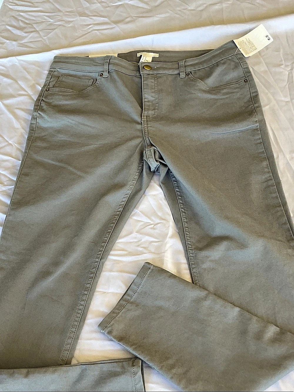 H&M Skinny Super Stretch Jeans Gray US 14